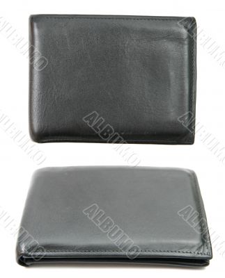 Black leather wallet