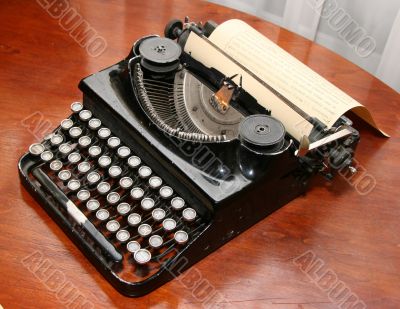 Obsolete vintage typewriter