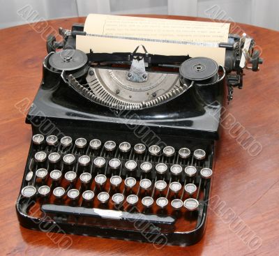 Obsolete vintage typewriter