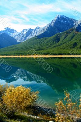 Spray Lakes reflection