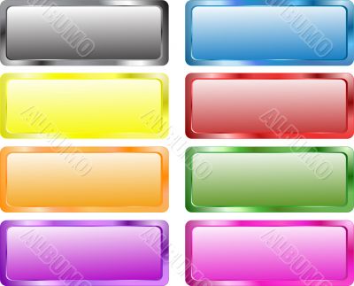 Colorful rectangle banners