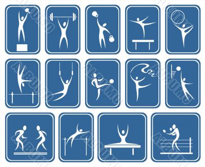 ornate sports symbols