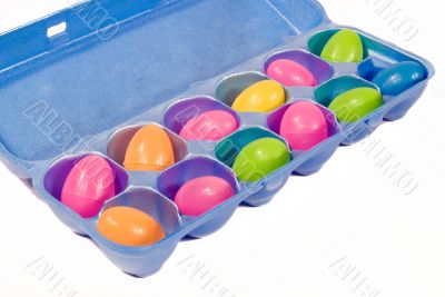 Easter Eggs in a Carton