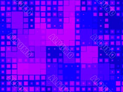 Indigo, and blue abstract squares