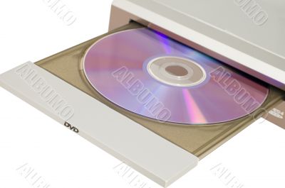 Dvd player with disc