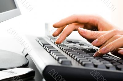 Hands on the keyboard
