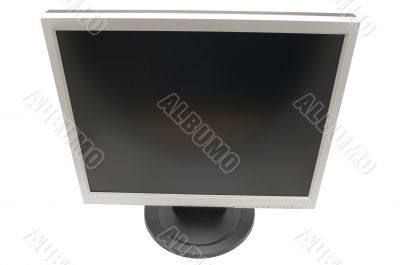Lcd monitor on white