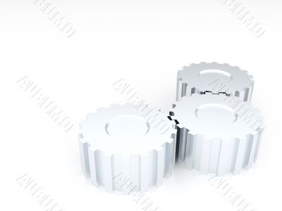 silvery gears