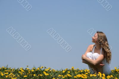 Young woman enjoying sunshine Young woman enjoying sunshine