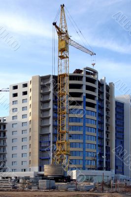 construction of the high-altitude building