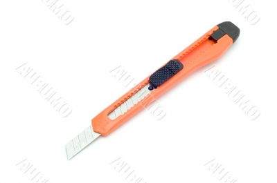knife for paper on white