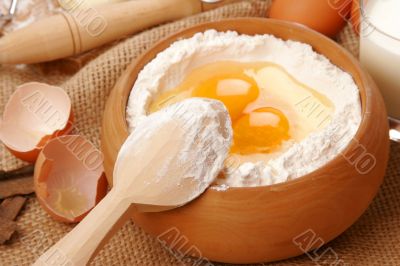 Baking ingredients preparation Baking ingredients preparation