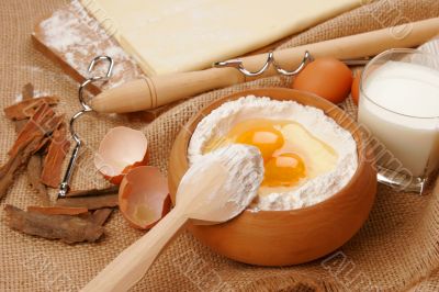 Baking ingredients preparation