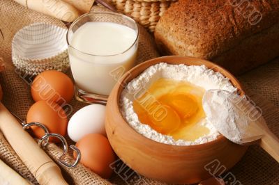 Baking ingredients preparation