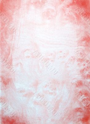 abstract wall painting in red and white