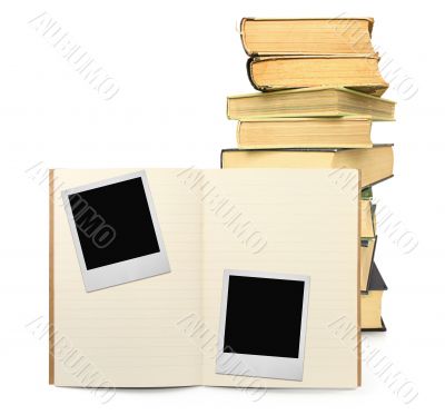 exercise book and two photo frames #2