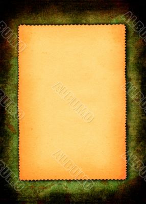 piece of yellowed paper