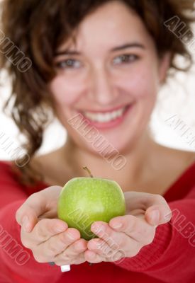 girl on a healthy diet