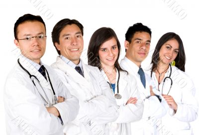 confident doctors team