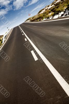 rural road - perspective