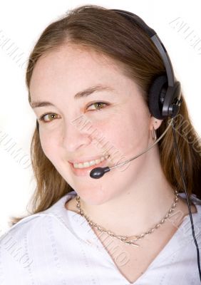 female customer services representative