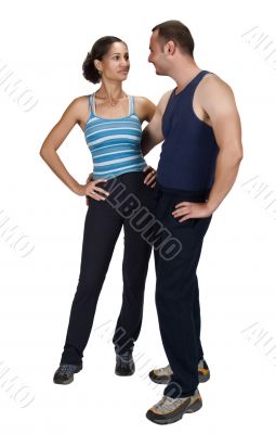 Sportive couple