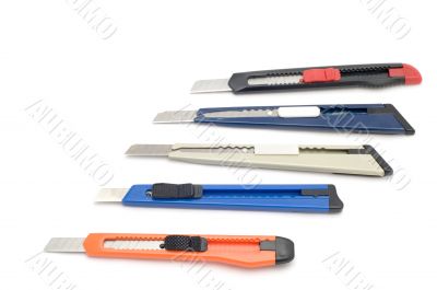Set of colored knife