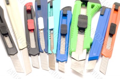 Set of knife close up