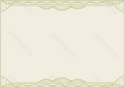 diploma or certificate / border / A4 / vector