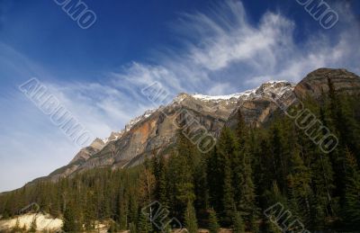 Snowy peaks in the Rockies