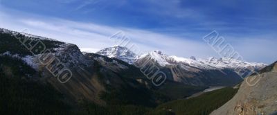 Snowy peaks in the Rockies