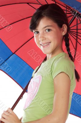 girl whit umbrella