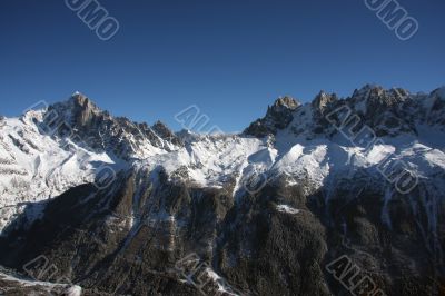 Chamonix mountains
