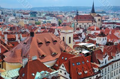 cityscape of old prague