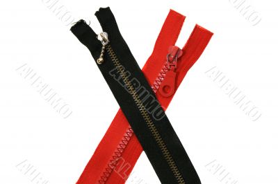 Black and red zip Black and red zip