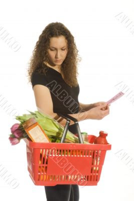 consumer in supermarket