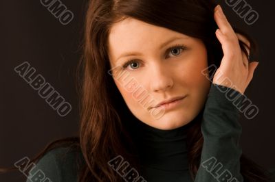 Portrait of young beautiful woman