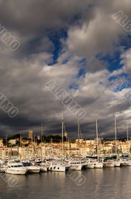 The city of Cannes, southern France