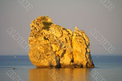 cliff in the sea