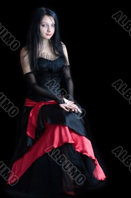 Beautiful gothic girl