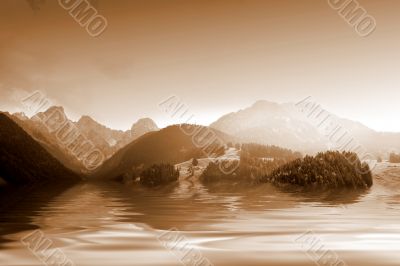 Picturesque autumn landscape