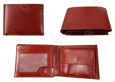Brown leather wallet