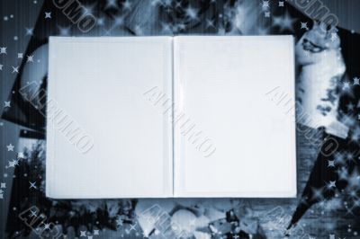 Photo Album with copy space