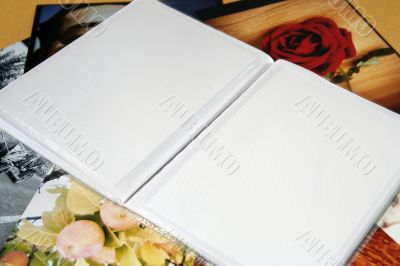Photo Album with copy space