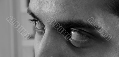 Close-up image of a man face