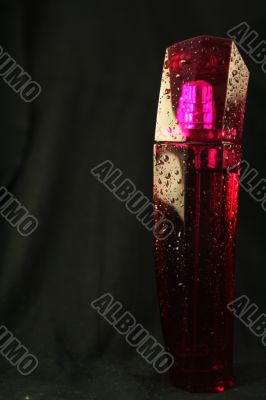 Pink perfume vial