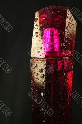 Pink perfume vial