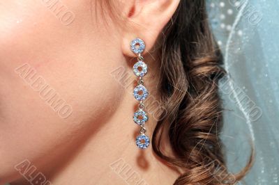 Bride`s earring