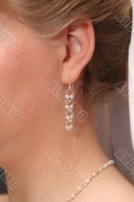 Bride`s earring