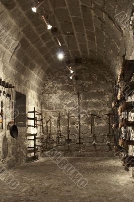 Interior of a cellar